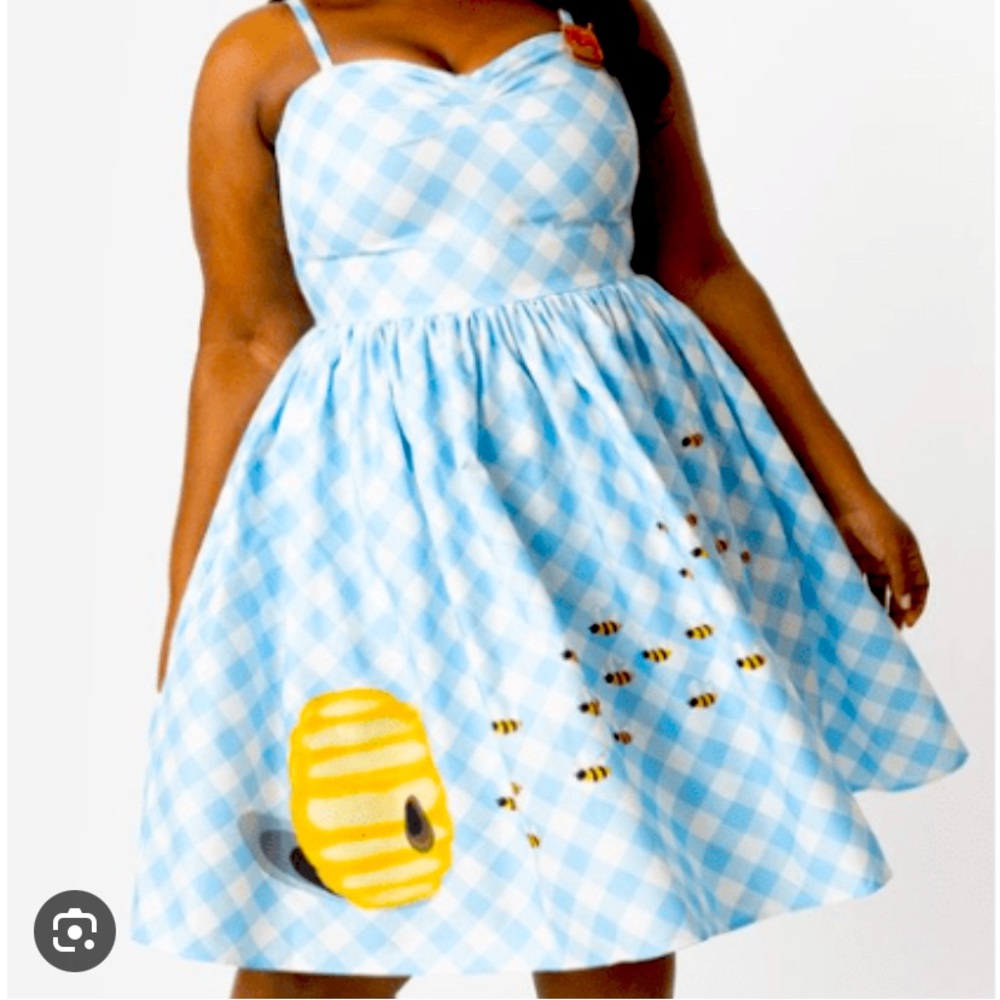 Picnic Queen Bee Swing Dress